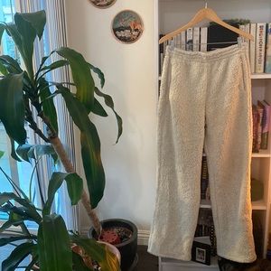 SKIMS Teddy Track Pant in Bone